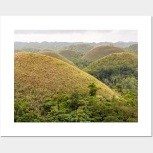 The Chocolate Hills, Carmen, Bohol, Philippines Posters and Art